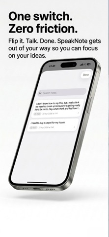 SpeakNote Voice to Clean Notes Screenshot 2 of 3