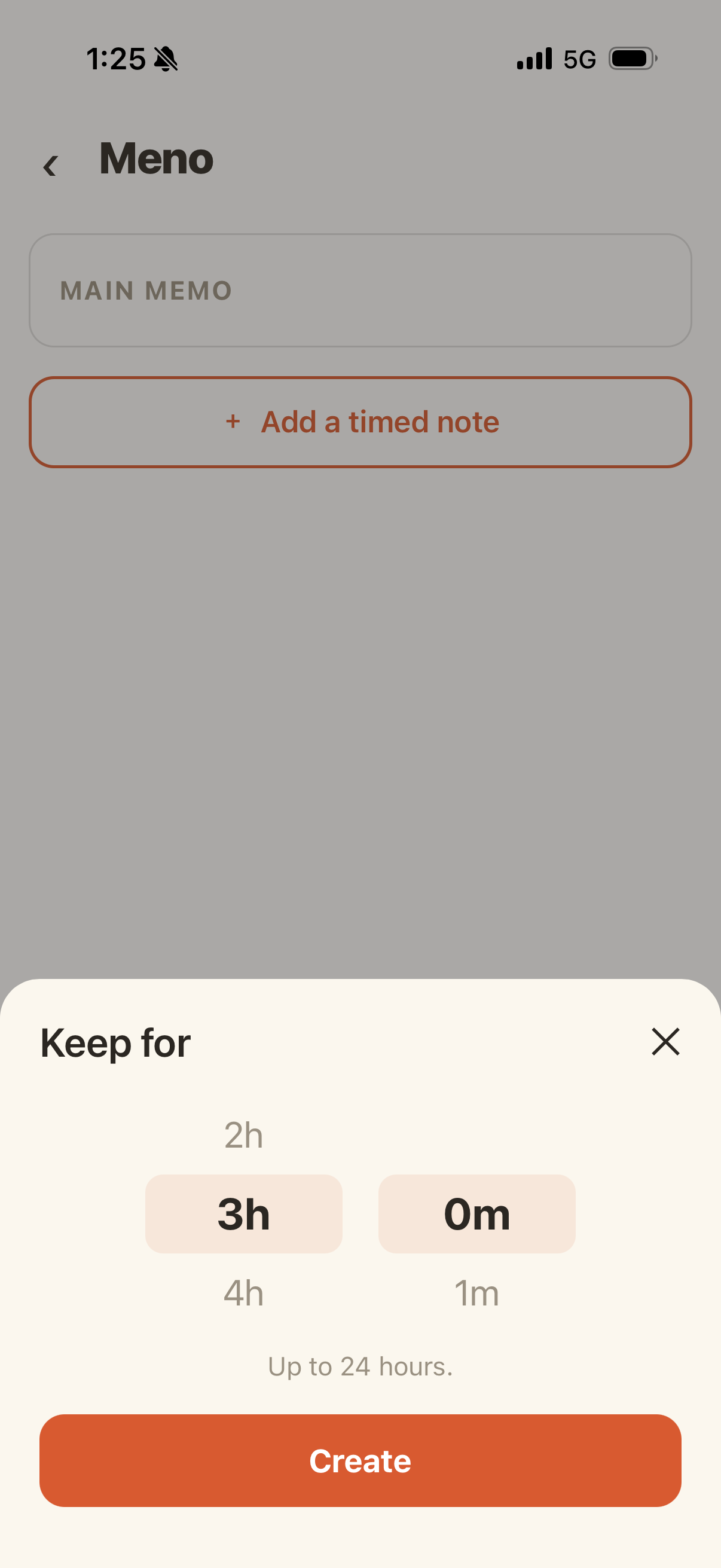 Meno - Disappearing Notes screenshot 2