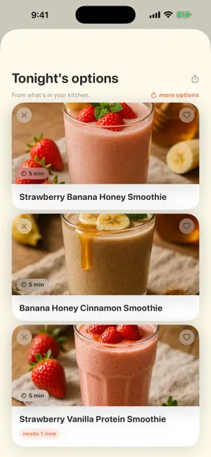 Frij: Fridge Recipes & Meals screenshot 2