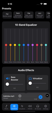 AudioEQ Pro - Music Equalizer iPhone screenshot