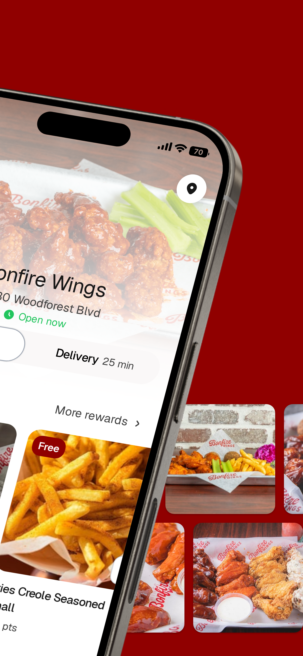 BONFIRE WINGS Northshore screenshot 2