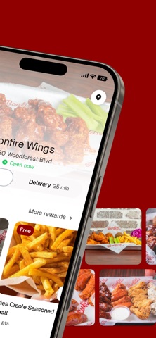 BONFIRE WINGS Northshore iPhone screenshot