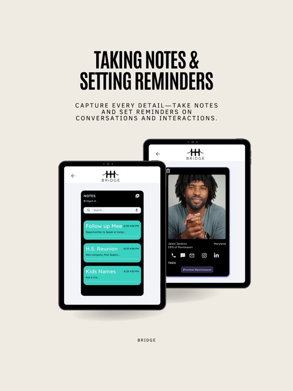 BRiDGE: Smart Contact Book iPad screenshot 6 - Social Networking app