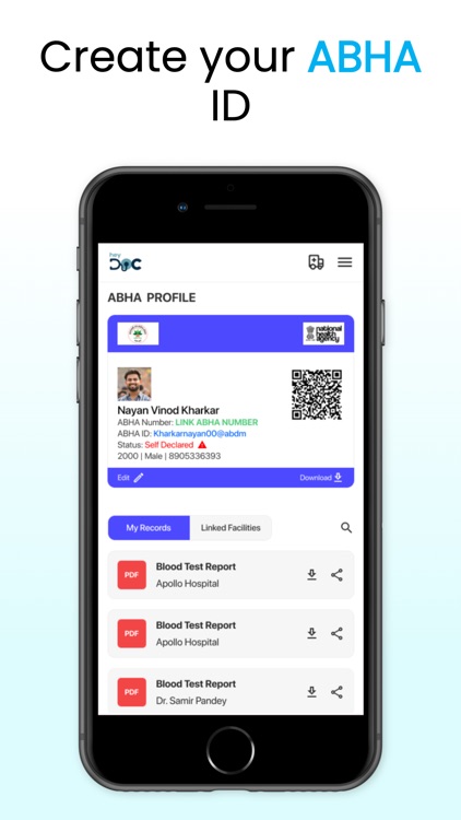 HeyDoc AI : ABHA, Records(PHR)