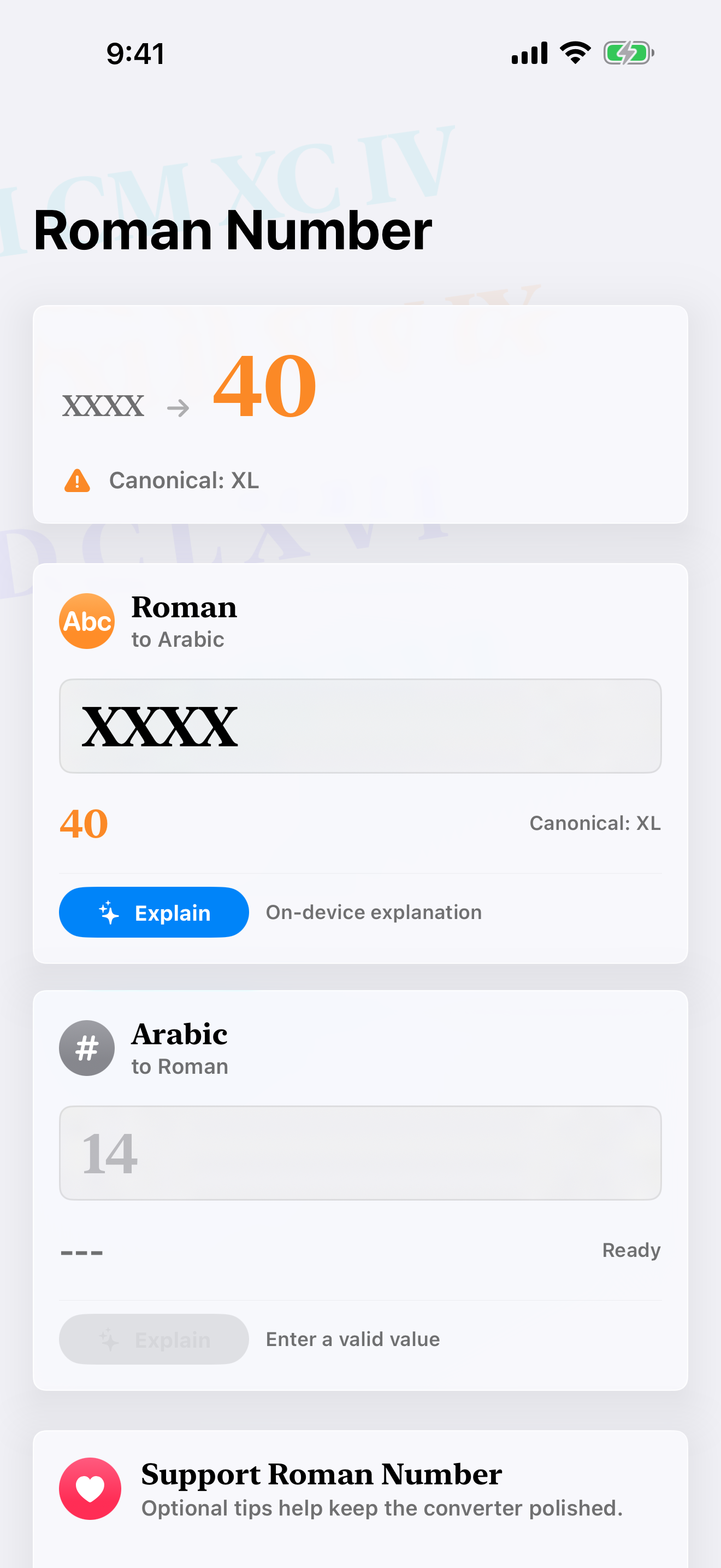 Roman Number Converter