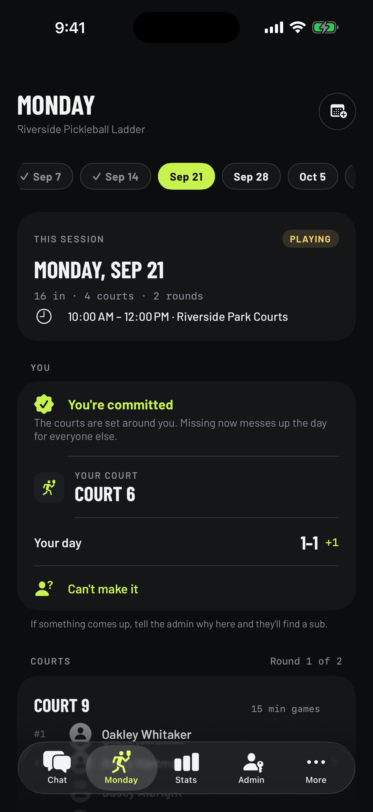 Screenshot 1 of The Kitchen: Pickleball Groups