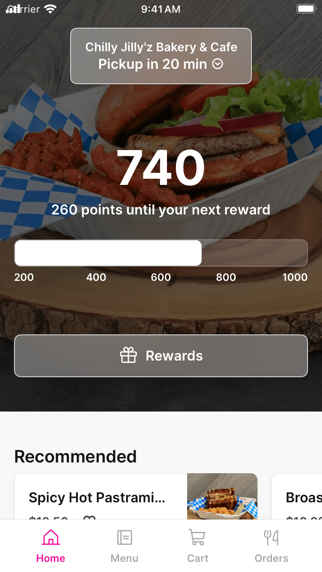 Chilly Jilly'z iPhone screenshot 1 - Food & Drink app