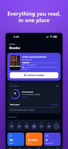 Lomo: Reading Journal Screenshot 1 of 5