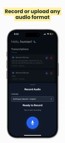Transcribe Audio To Text: A2TX Screenshot 1 of 4