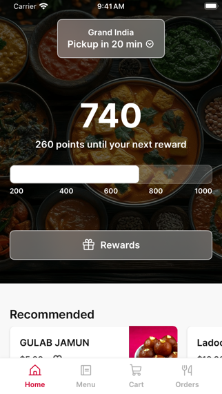 Grand India app screenshot