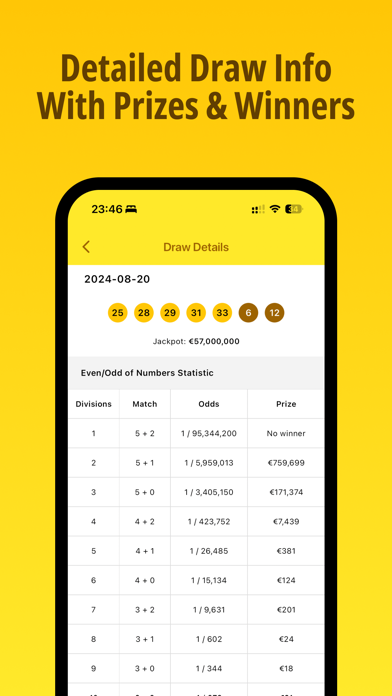 Euro Jackpot Lottery Screenshot