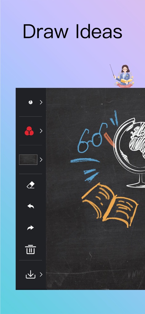 Blackboard-Chalk writing board - blackboard-chalk-writing-app-draw-ideas