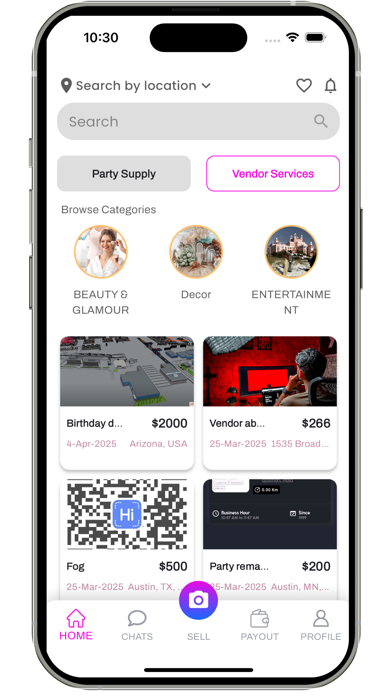 Myplo The Premiere Party Hub iPhone screenshot 2 - Shopping app