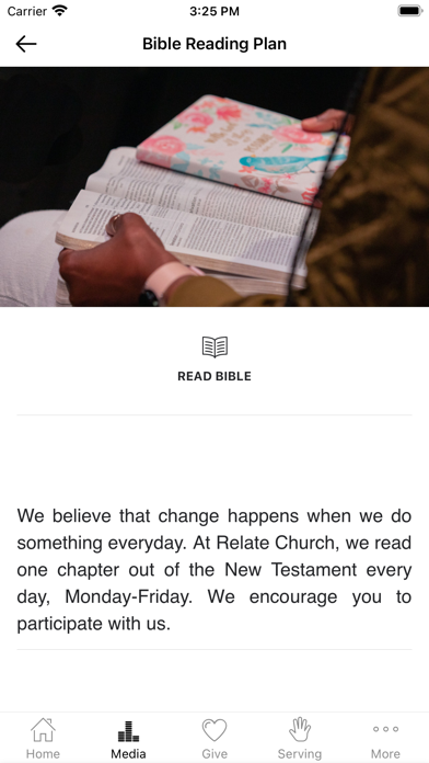 Relate Church MS Screenshot
