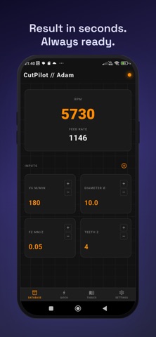 CutPilot — CNC Calculator Screenshot 2 of 5