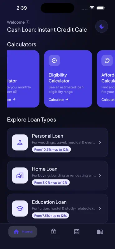 Cash Loan: Instant Credit Calc screenshot 7 of 10