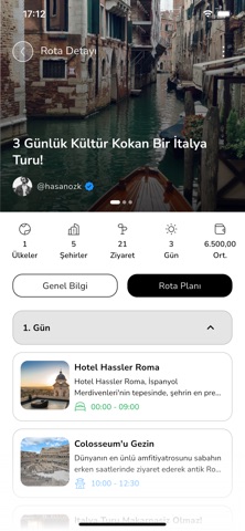 Routestory iPhone screenshot