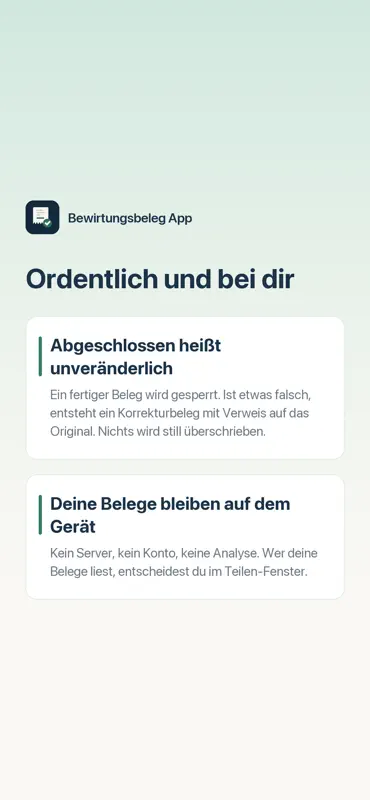 Die Bewirtungsbeleg App screenshot 4 of 7