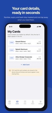 IBAN & Card Manager - Ibans Screenshot 6 of 7