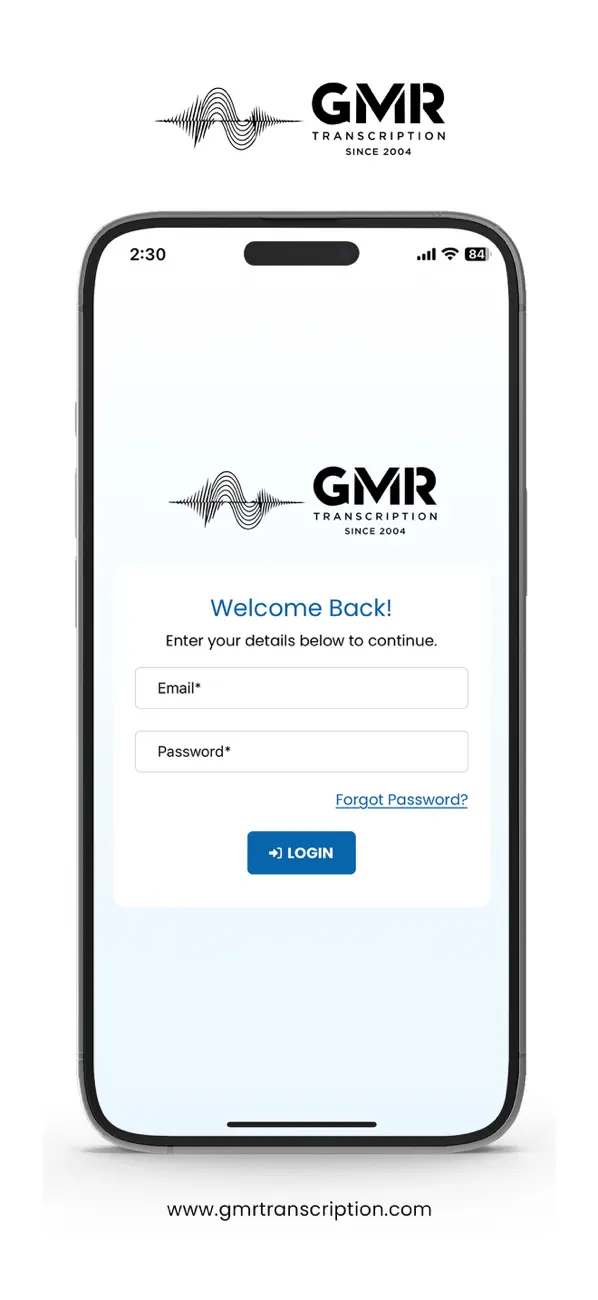 Screenshot #1 pour GMR Transcription