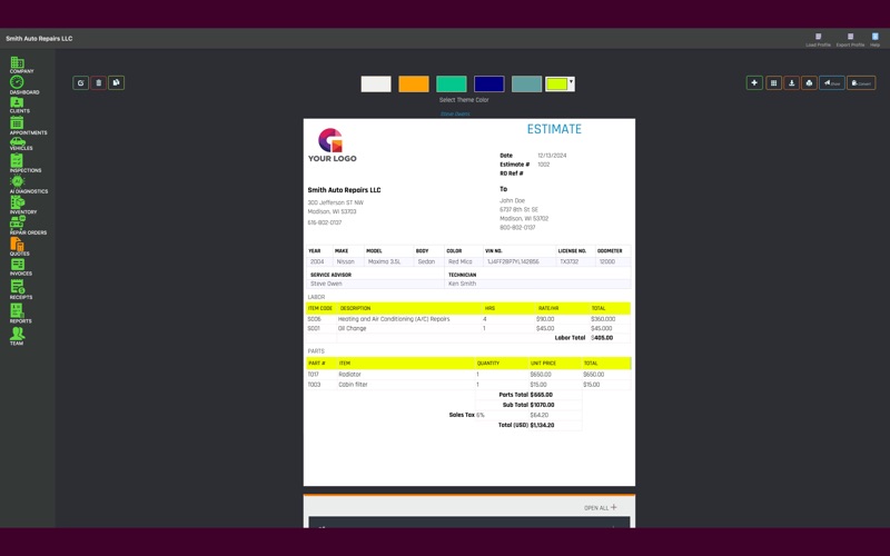 App screenshot