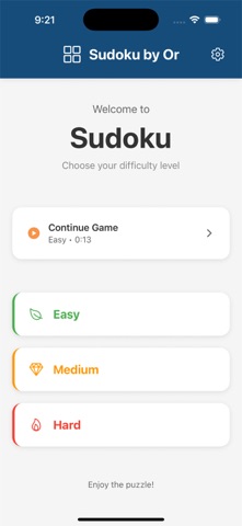 sudoku by Or screenshot