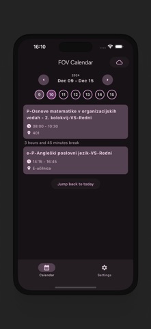 FOV Calendar screenshot