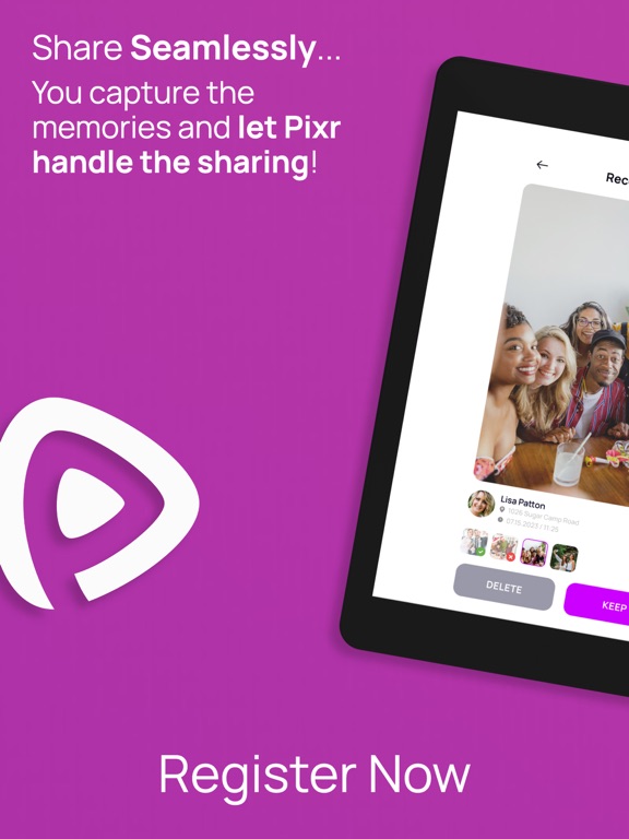 Pixr: AI Photo & Video Sharing iPad screenshot 1 - Photo & Video app