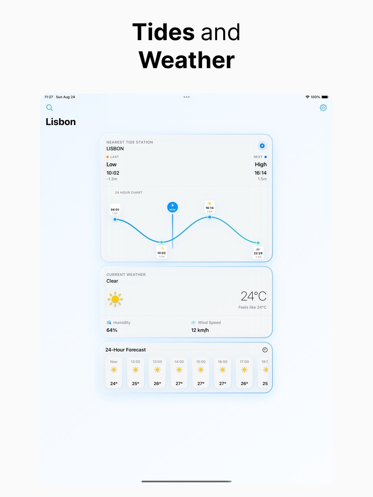 Tides and Weather ipad screenshot 1