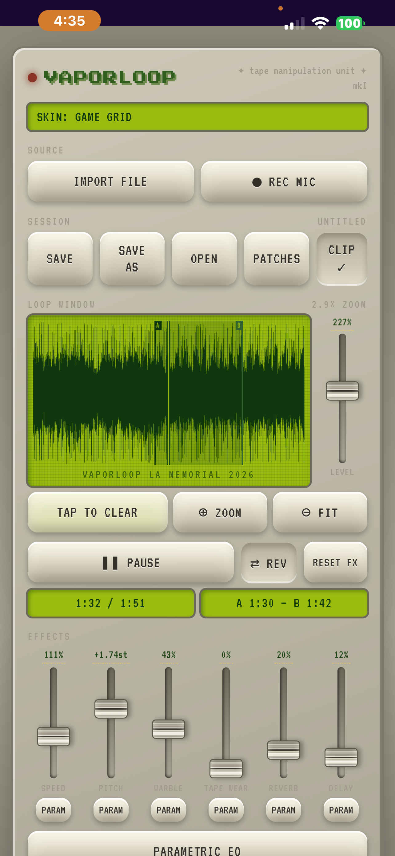 Vaporloop screenshot 7