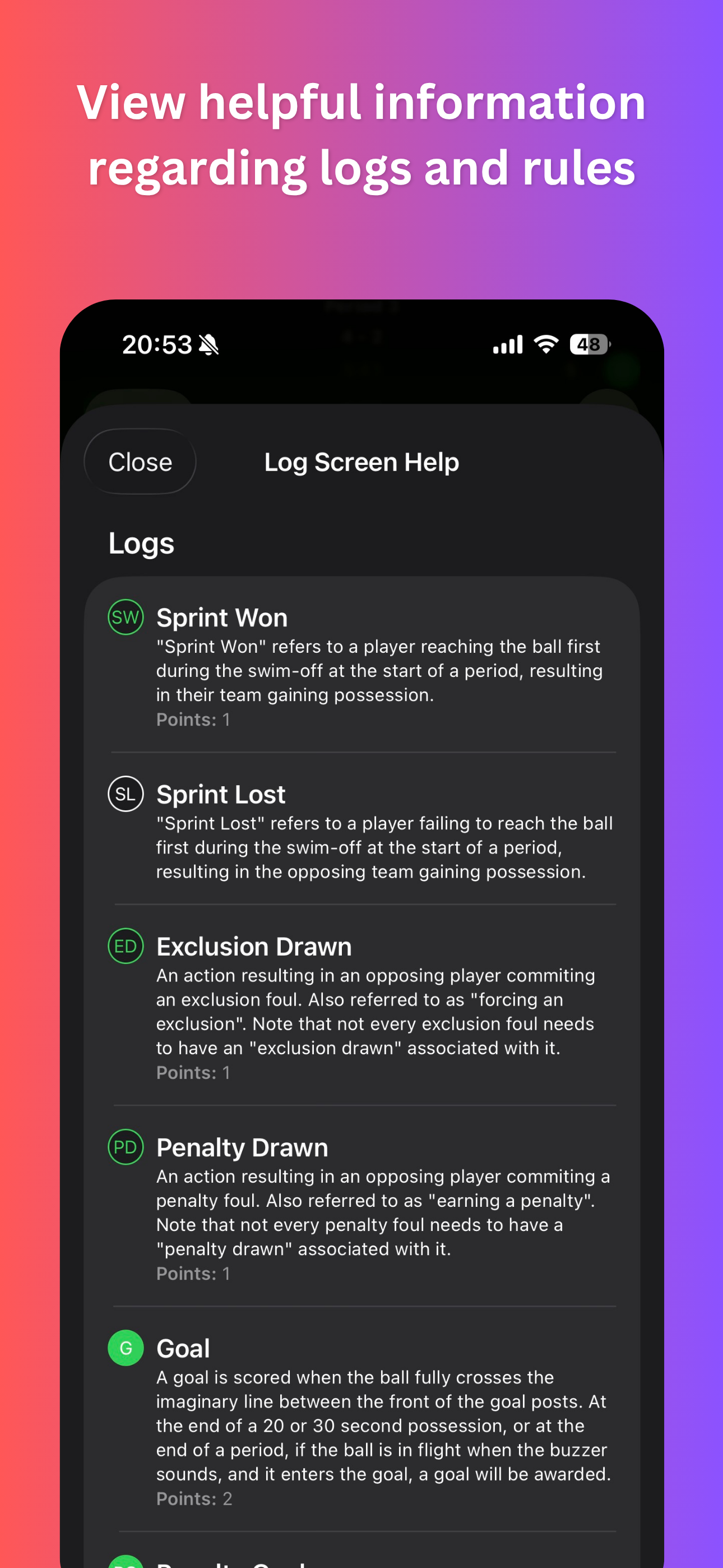 The Water Polo App screenshot 8