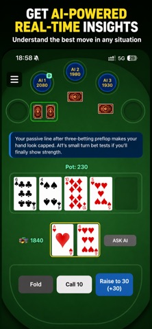 BehaviorX Poker iPhone screenshot