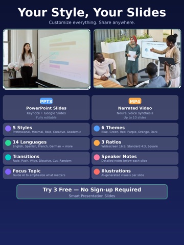 Smart Presentation Slides iPad screenshot