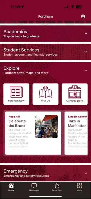 Fordham Mobile screenshot 4