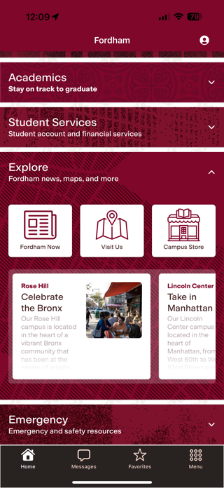 Fordham Mobile Screenshot 4 of 5