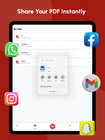 PDF Maker- PDF Scanner iPad screenshot
