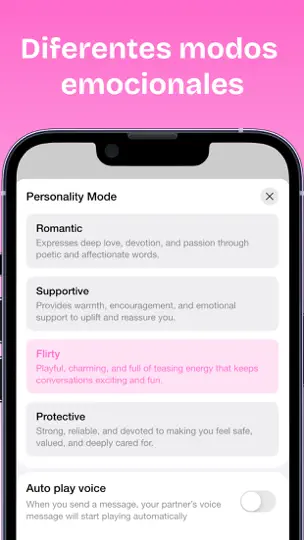 Captura de pantalla de Novio Virtual Con IA - Husby en iPhone 6