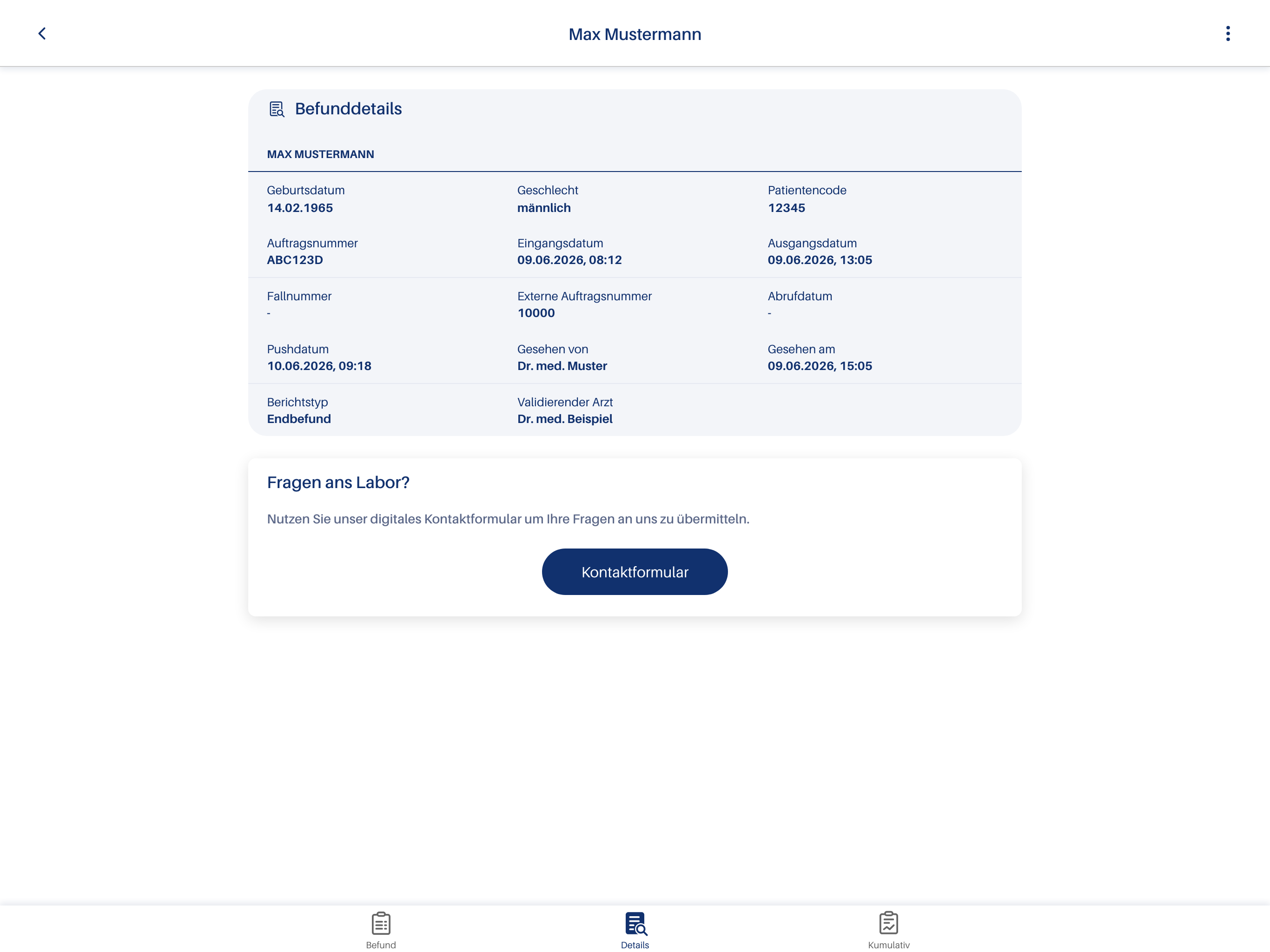 Bioscientia Befund App screenshot 18