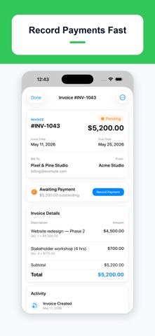Invoice Maker Time Tracker Screenshot 5 of 5