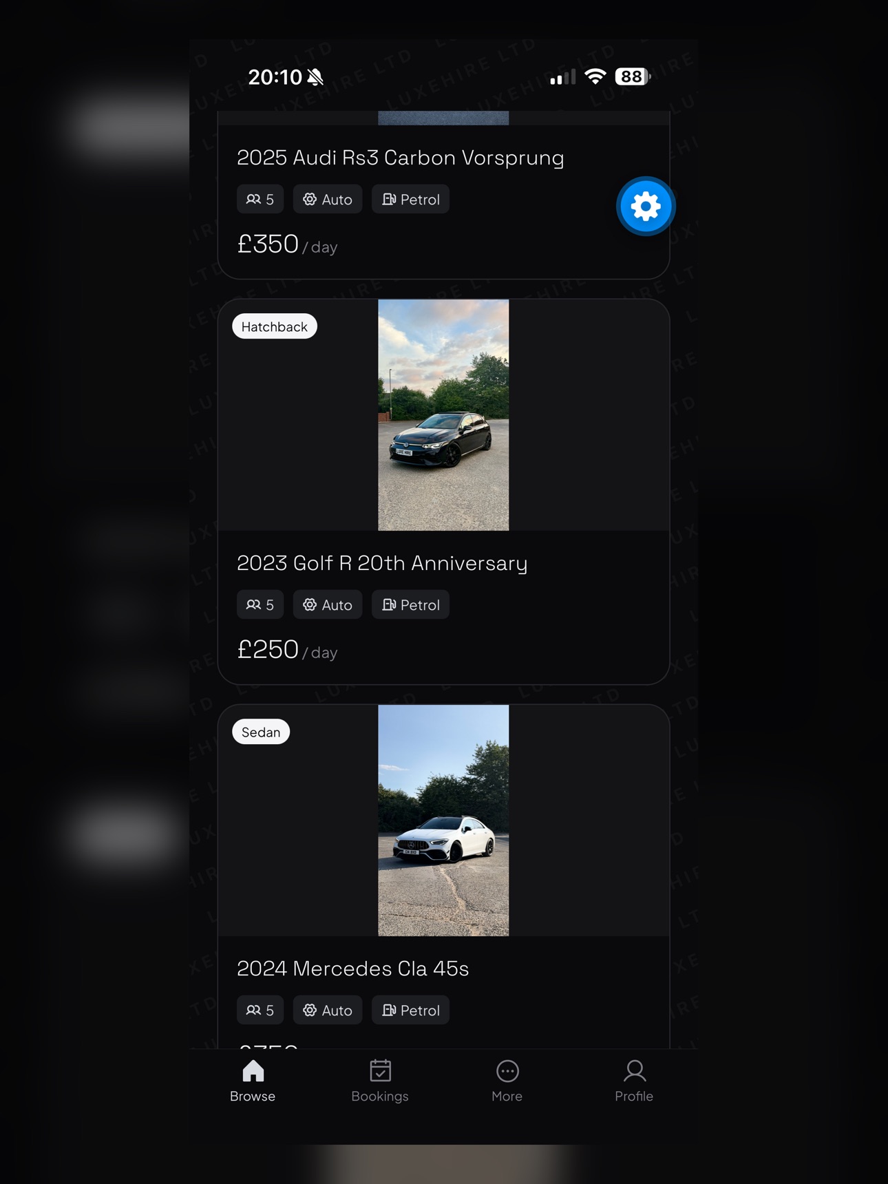 Screenshot 12 of LUXE HIRE