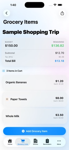 Minimal Surprises Grocery Bill screenshot 5