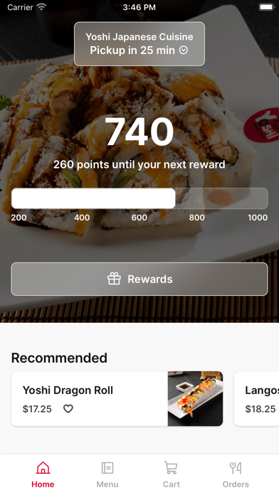 Yoshi Sushi Hesperia iPhone screenshot 1 - Food & Drink app