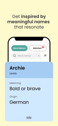 Baby Name Match iPhone screenshot