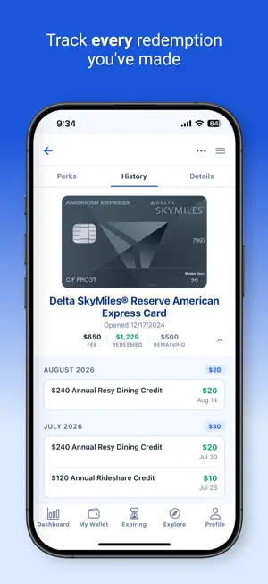 Card Perks: Credit Benefits screenshot 3