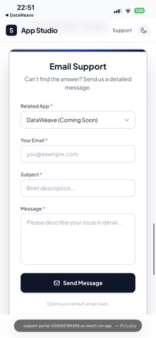 DataWeave screenshot