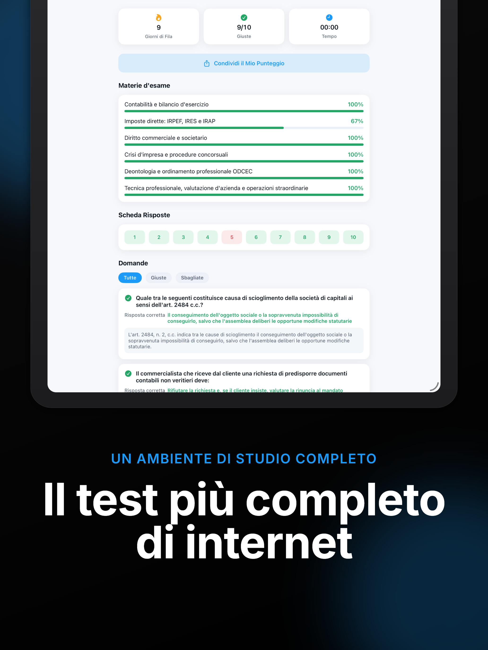 Italian Accountant Exam Prep screenshot 9