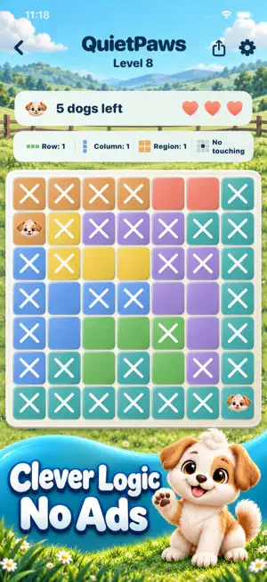 Pawdoku: No Ads Dog Puzzle screenshot 1