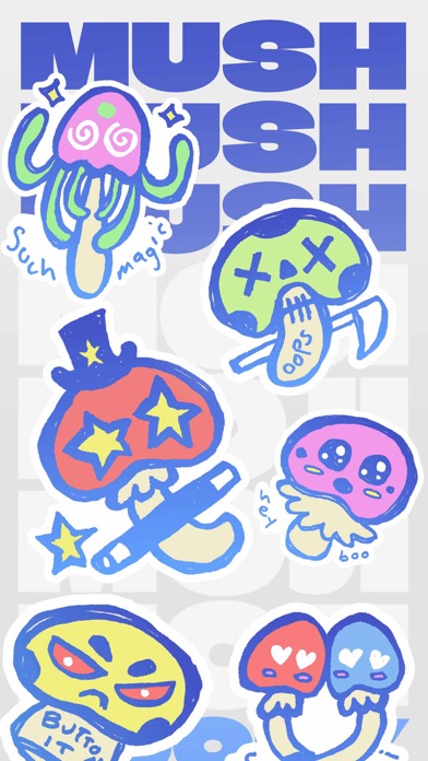 Screenshot #1 pour Mushroomz Sticker Pack