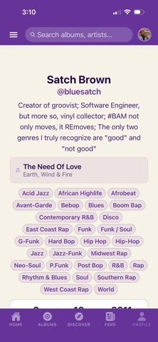 Groovist iPhone screenshot