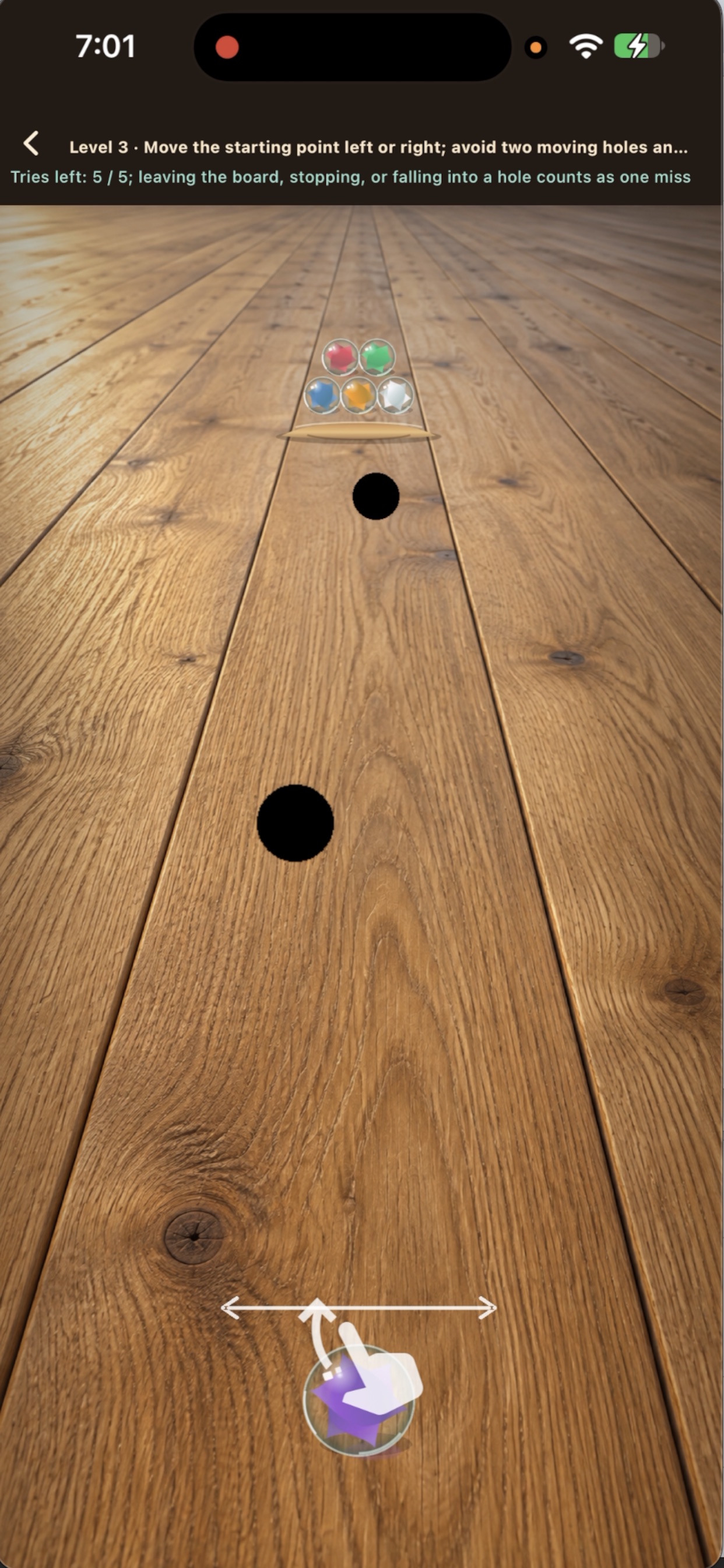 Screenshot 1 of Marble Trails 3D